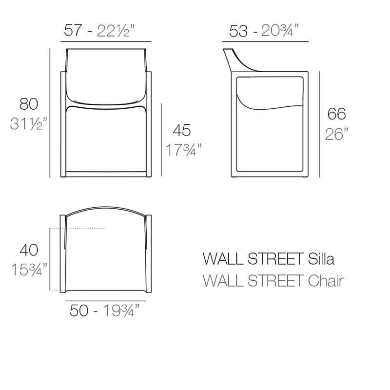 Scaun de exterior Wall Street - imagine 3