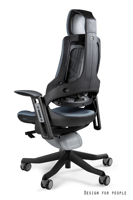 Scaun ergonomic Wau rama neagra stofa spate