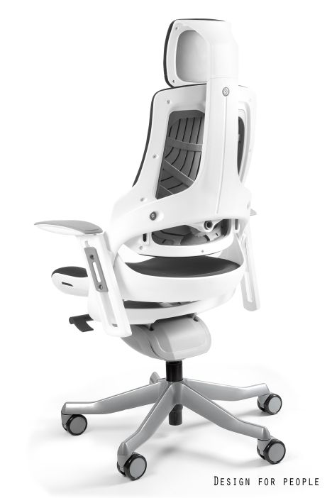 Scaun ergonomic Wau rama alba spate