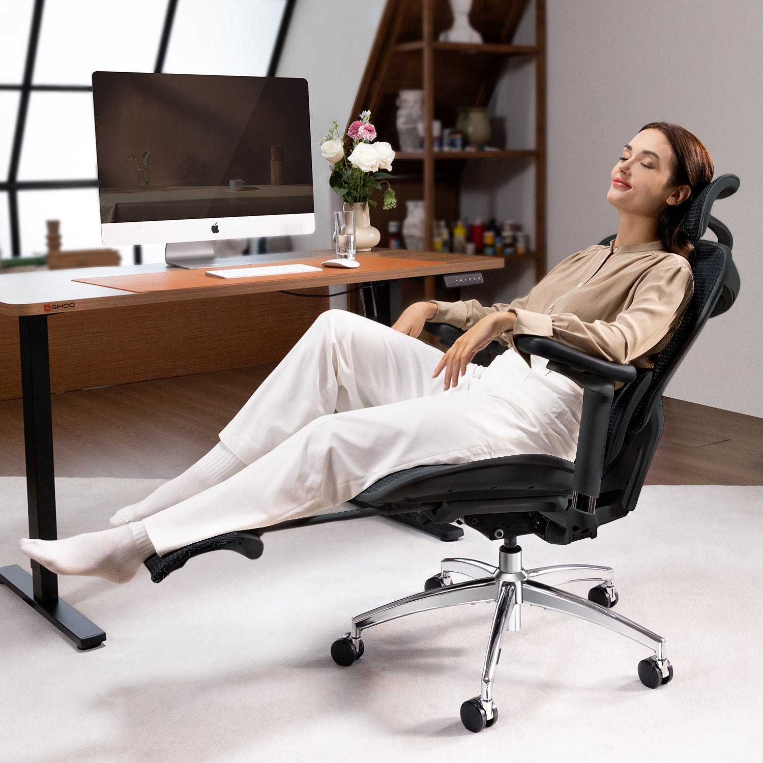 Sihoo Doro C300 scaun ergonomic cu suport picioare suport picioare relaxare