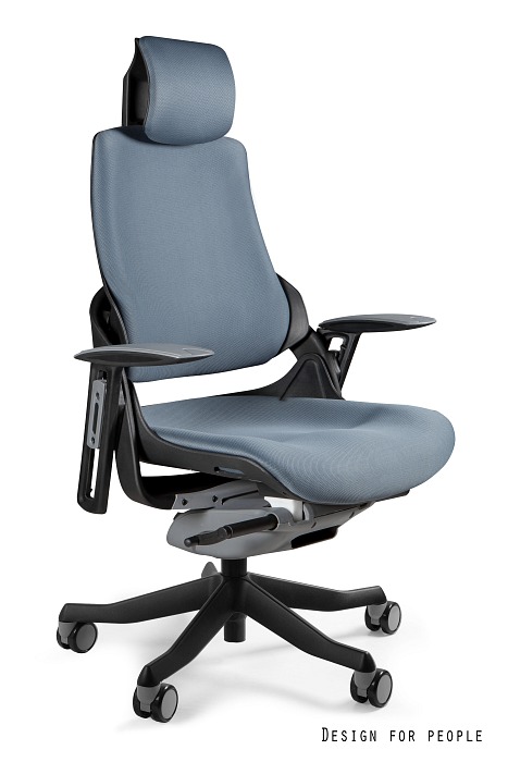 Scaun ergonomic Wau Negru / Stofa Slategrey (BL417)
