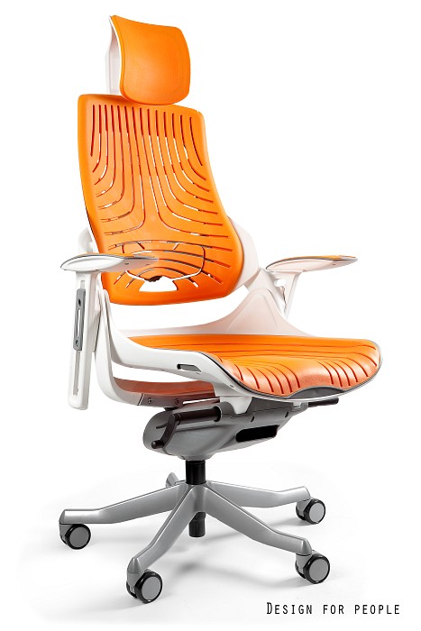 Scaun ergonomic Wau Alb / Elastomer Mango (TPE-12)